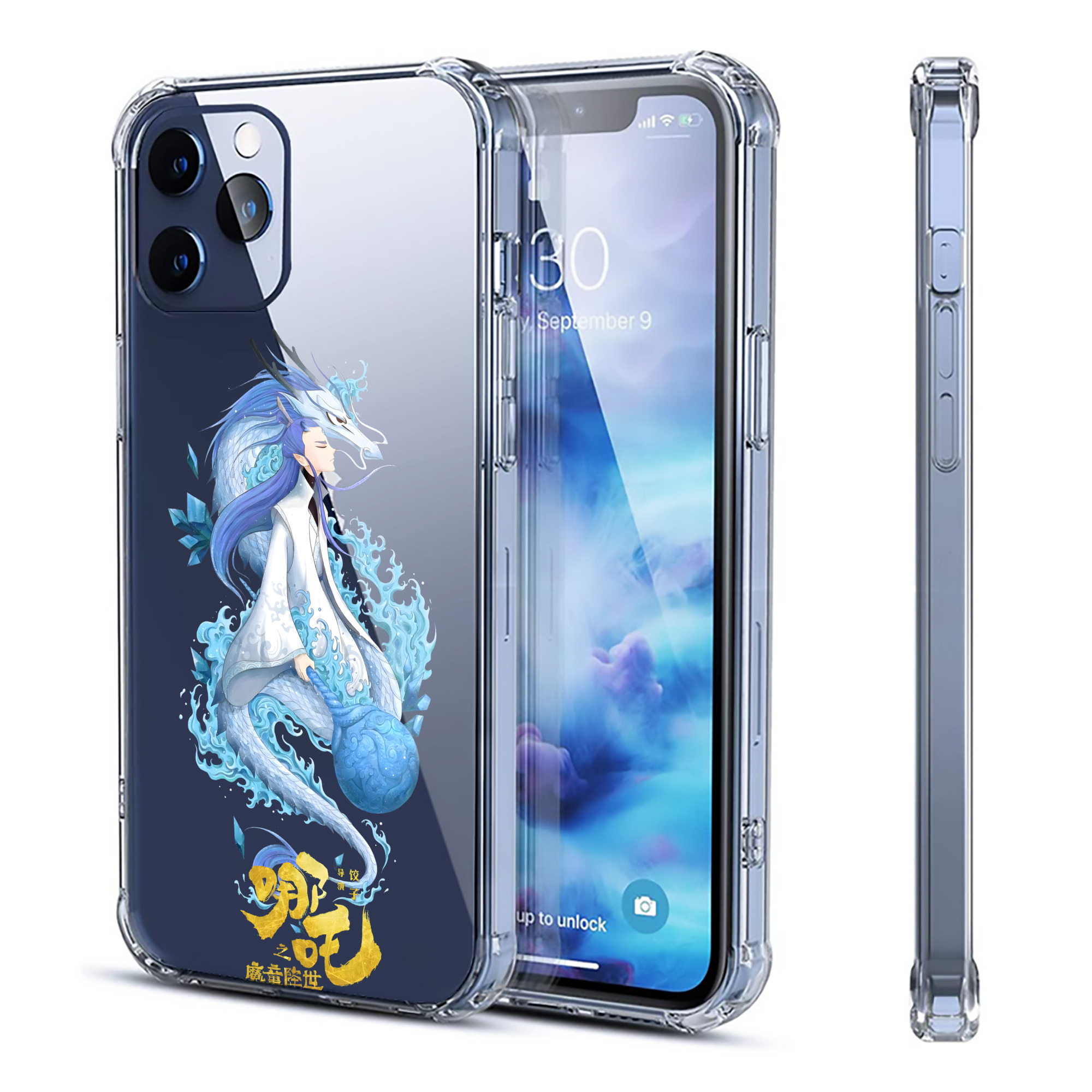 （画像用） Ne Zha 2 ナタ 魔童の大暴れ 【iPhone 12シリーズ対応】透明スマホケース（クリアソフトケース）